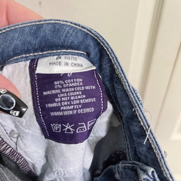 Vigoss Womens Low Rise Medium Wash Embroidered Pocket Skinny Jeans Size 27 - Picture 7 of 9